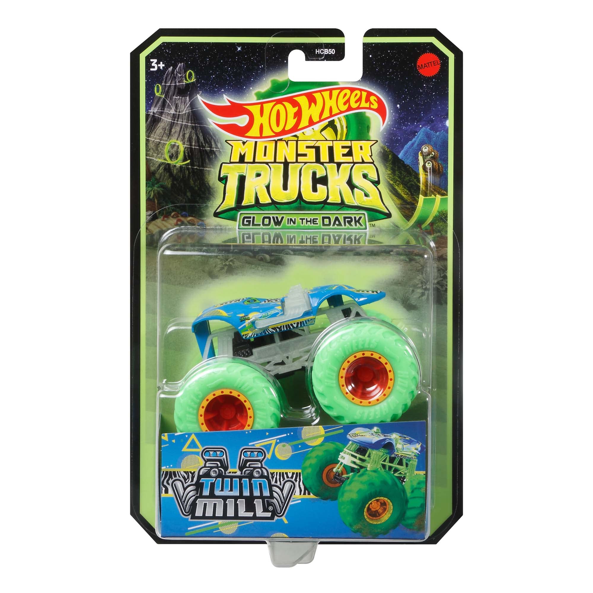 Foto 8 pulgar | Monster Trucks Hot Wheels Mnstr: Camiones que Brillan en la Oscuridad - Venta Internacional