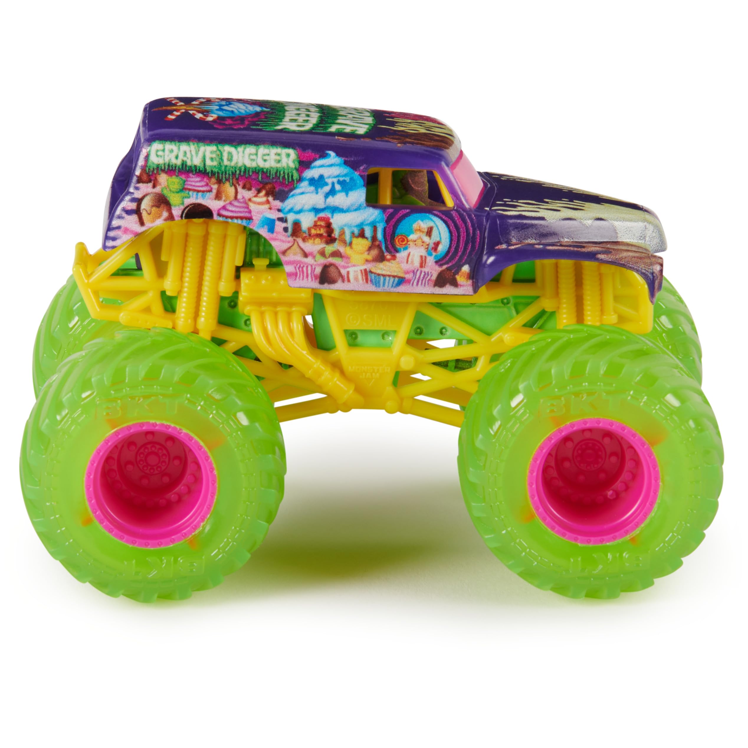 Foto 3 pulgar | Tuy Monster Truck Monster Jam Grave Digger 1:64 Fundido A Presión - Venta Internacional.