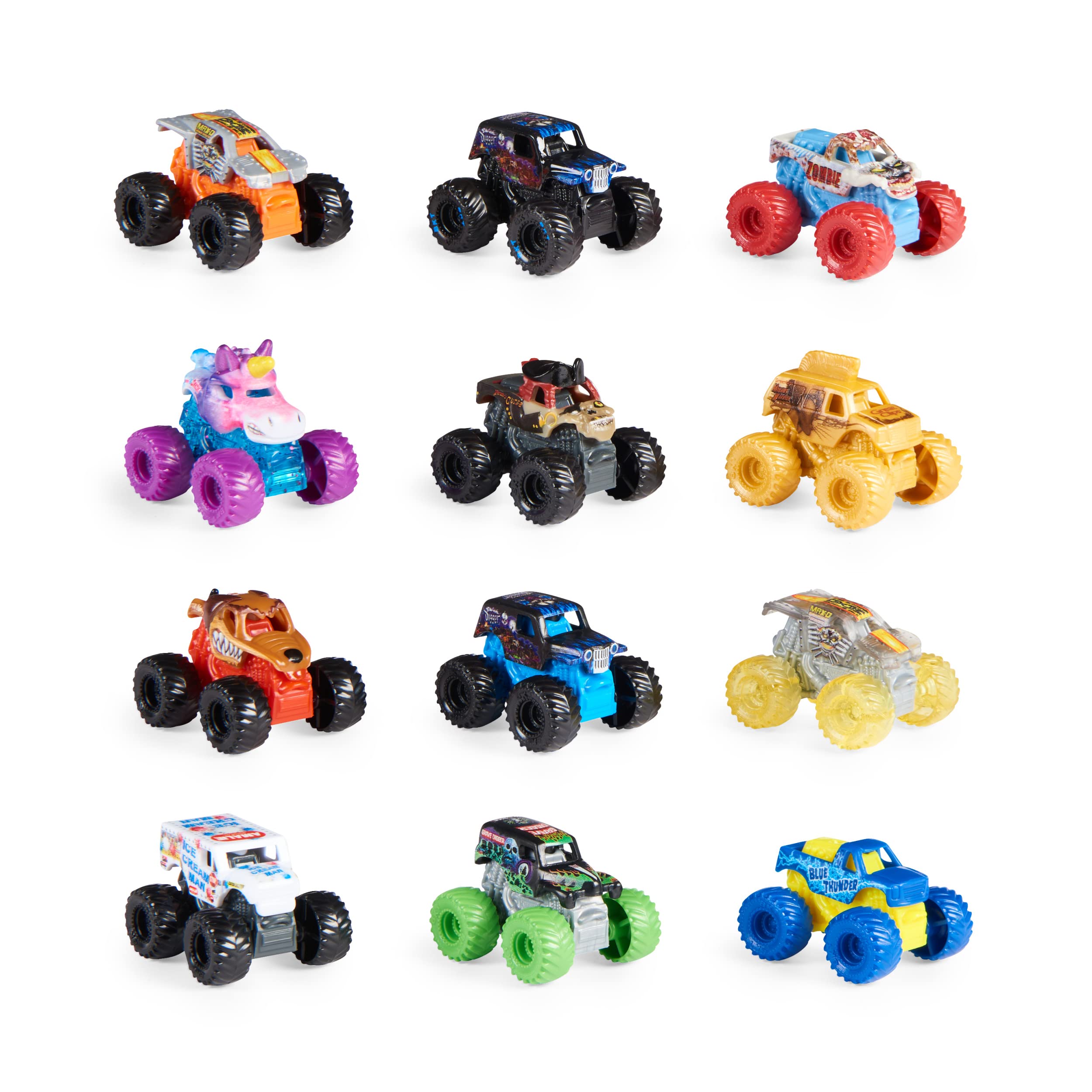 Foto 2 pulgar | Mini Mystery Collectible Monster Truck, Paquete De 12 Unidades, Escala 1:87 - Venta Internacional.