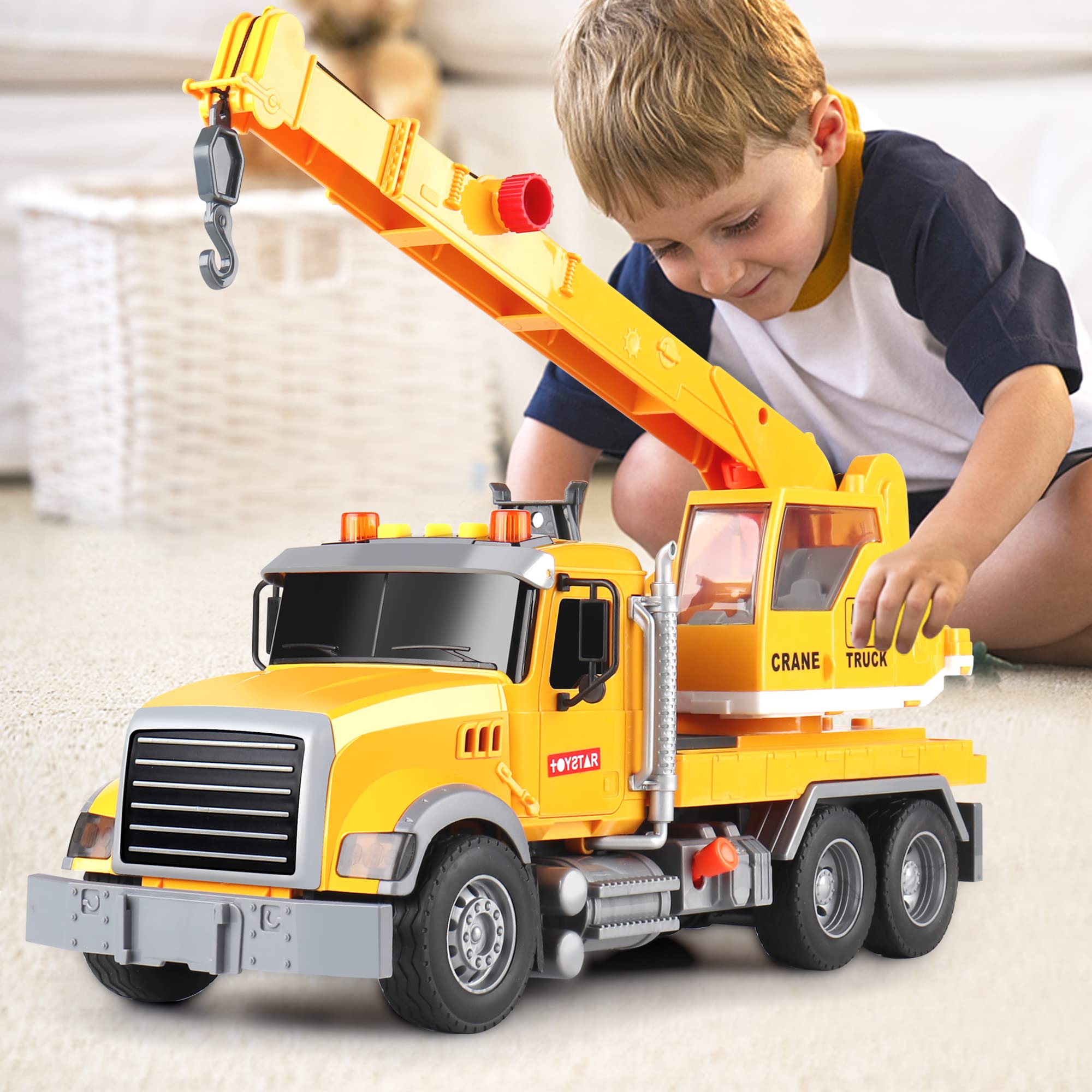Foto 2 pulgar | Camión Grúa De Construcción Dwi Dowellin Para Niños Mayores De 3 Años - Venta Internacional.