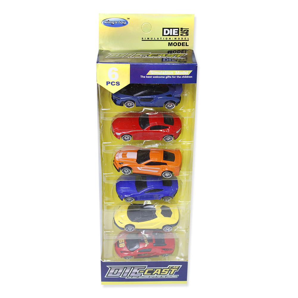 Foto 2 pulgar | Carritos Para Pista De Carreras Paquete De 6 Surtidos