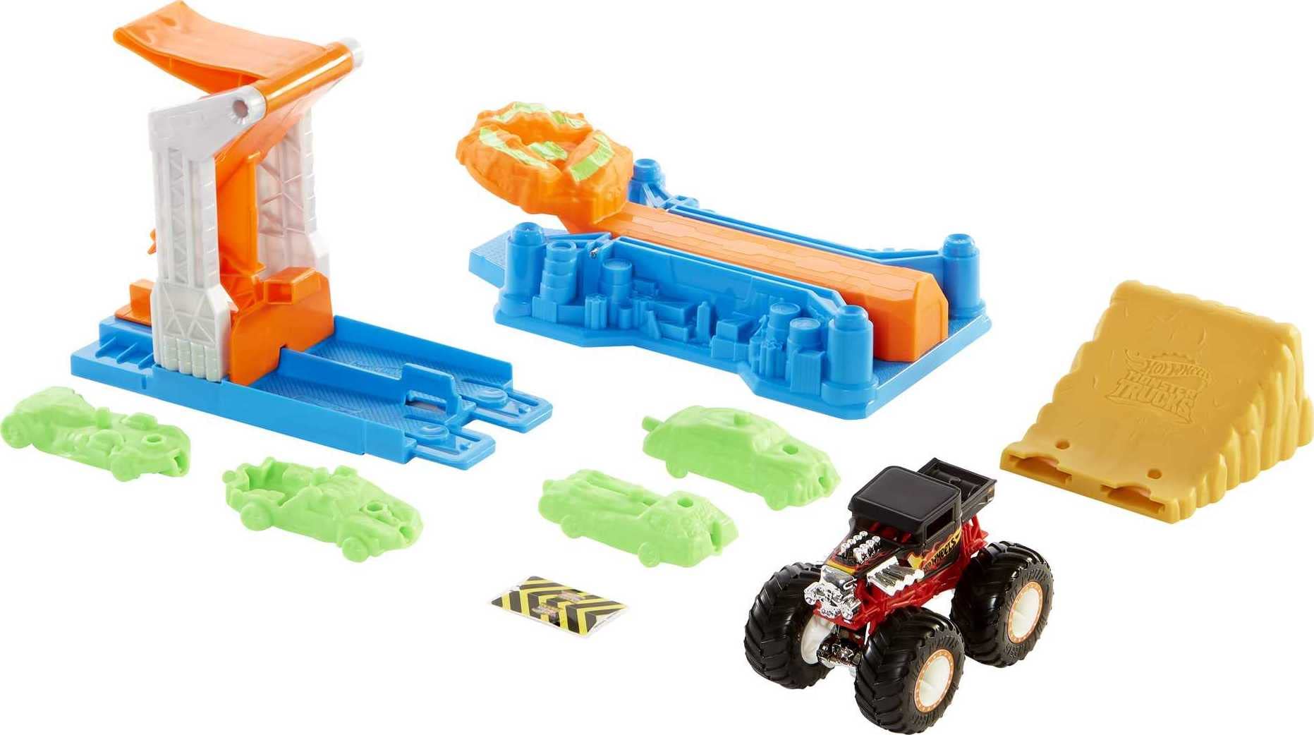 Foto 1 | Playset Hot Wheels Monster Trucks Launch & Bash Para Niños De 4 A 8 Años - Venta Internacional.