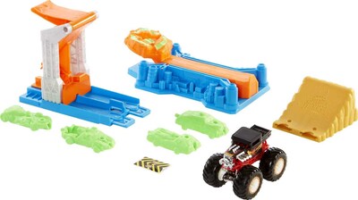 Foto 1 | Playset Hot Wheels Monster Trucks Launch & Bash Para Niños De 4 A 8 Años - Venta Internacional.