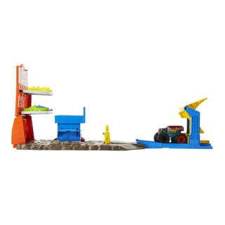 Foto 5 | Playset Hot Wheels Monster Trucks Blast Station Con Camión - Venta Internacional.