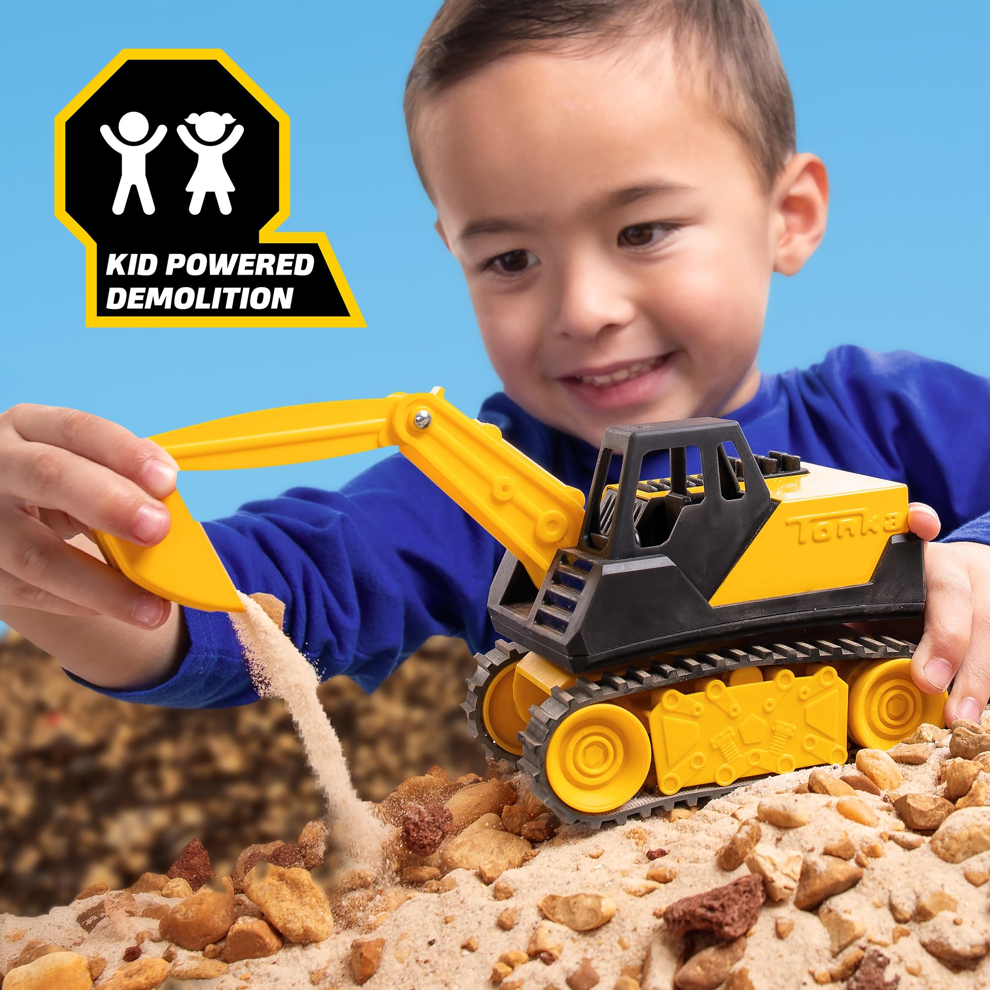 Foto 4 | Camión Volquete y Excavadora Toy Tonka Steel Classics Giga Series - Venta Internacional