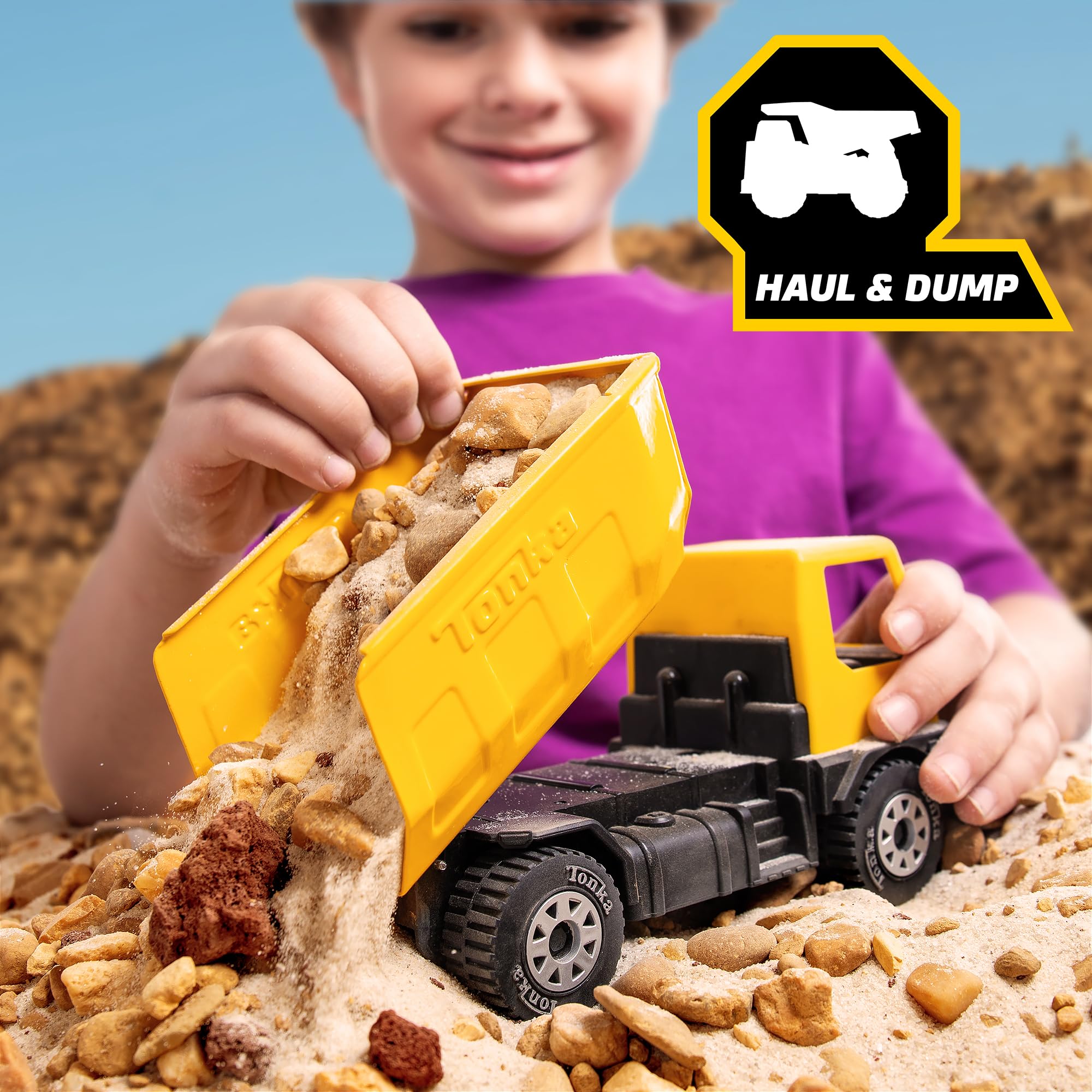 Foto 7 pulgar | Camión Volquete y Excavadora Toy Tonka Steel Classics Giga Series - Venta Internacional