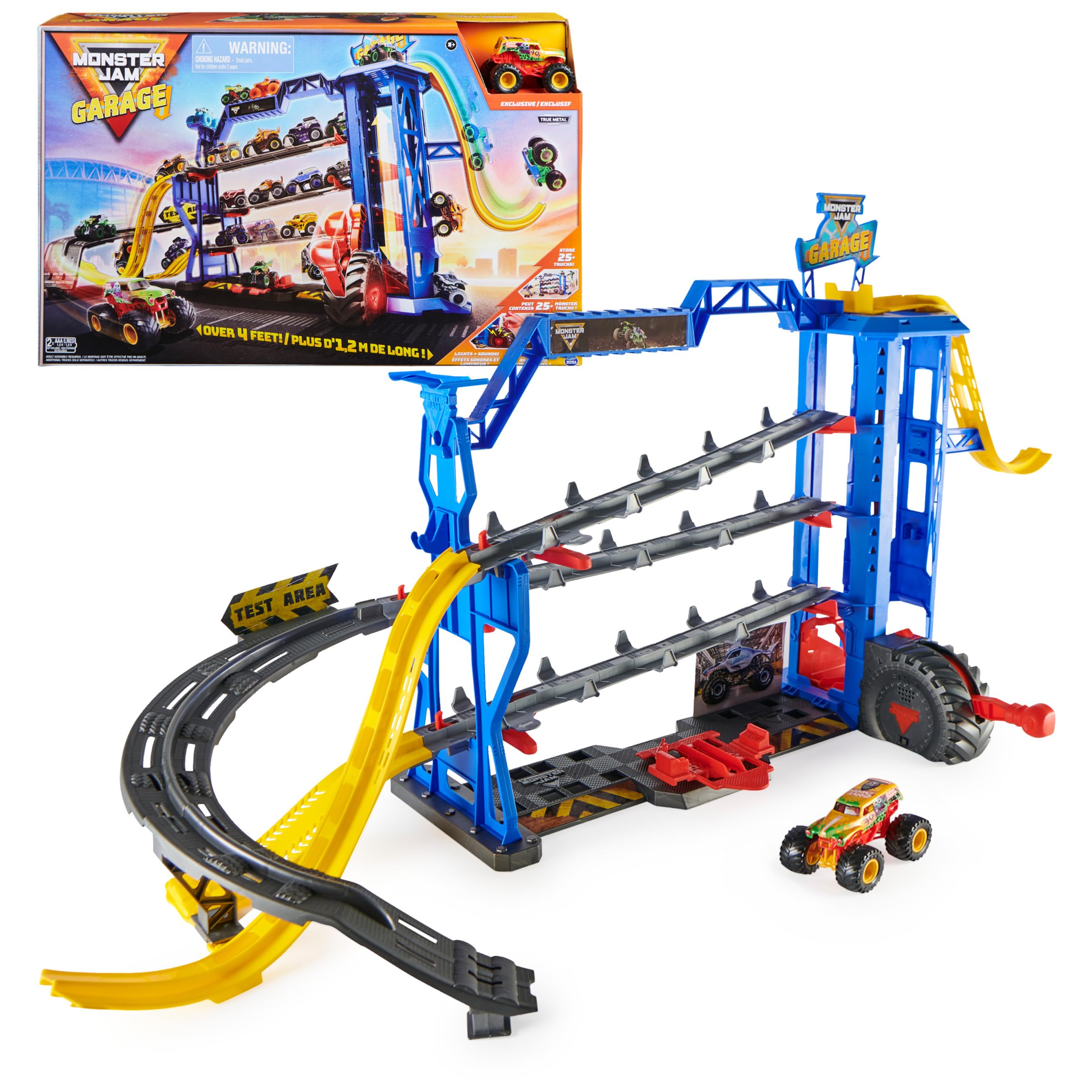 Foto 2 pulgar | Playset Monster Jam Garage Con Camión Excavador De Tumbas Exclusivo - Venta Internacional.