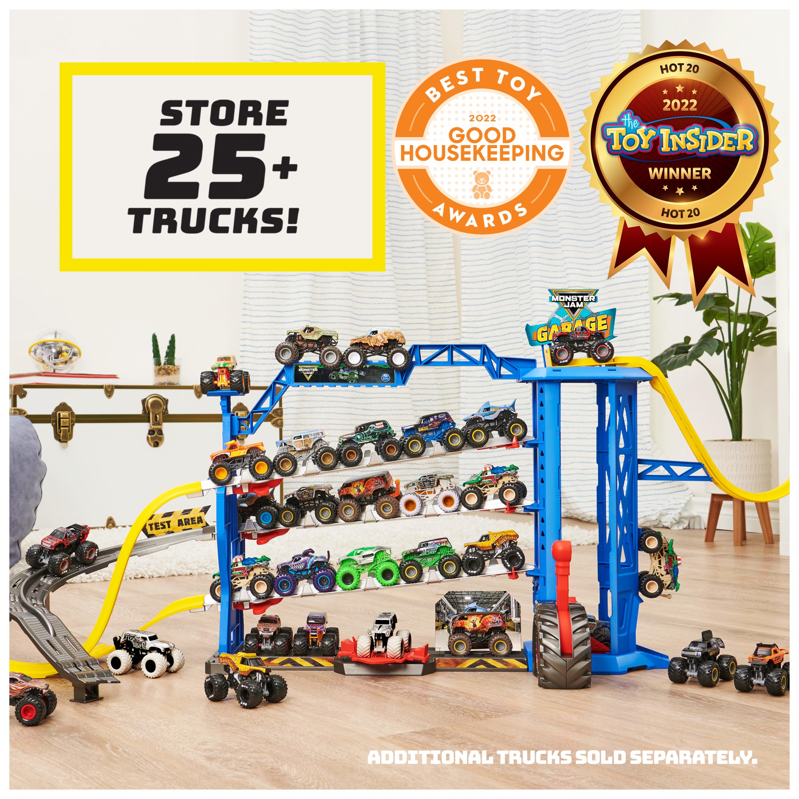 Foto 3 pulgar | Playset Monster Jam Garage Con Camión Excavador De Tumbas Exclusivo - Venta Internacional.