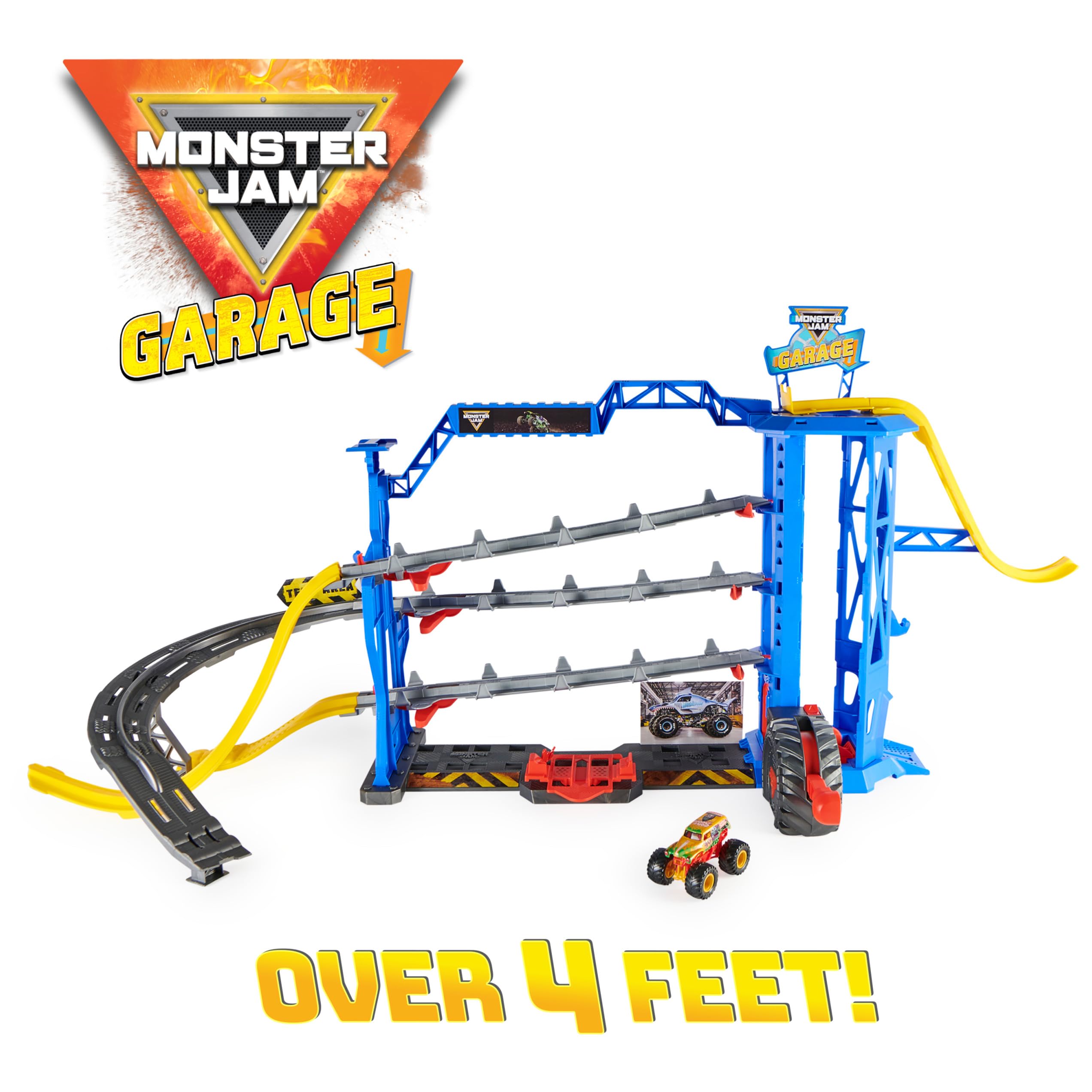 Foto 5 pulgar | Playset Monster Jam Garage Con Camión Excavador De Tumbas Exclusivo - Venta Internacional.