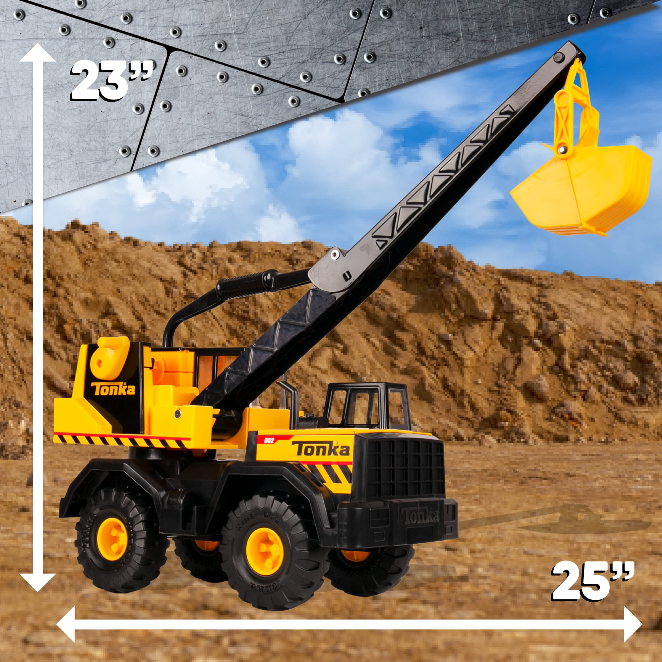 Foto 4 pulgar | Camión de Construcción Tonka Steel Classics Mighty Crane - Venta Internacional