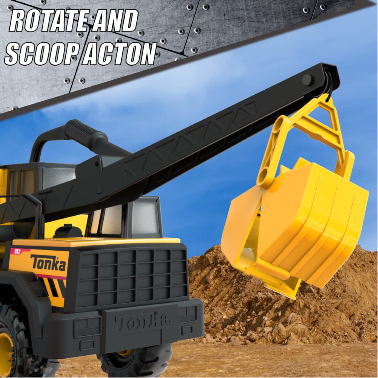 Foto 4 | Camión de Construcción Tonka Steel Classics Mighty Crane - Venta Internacional