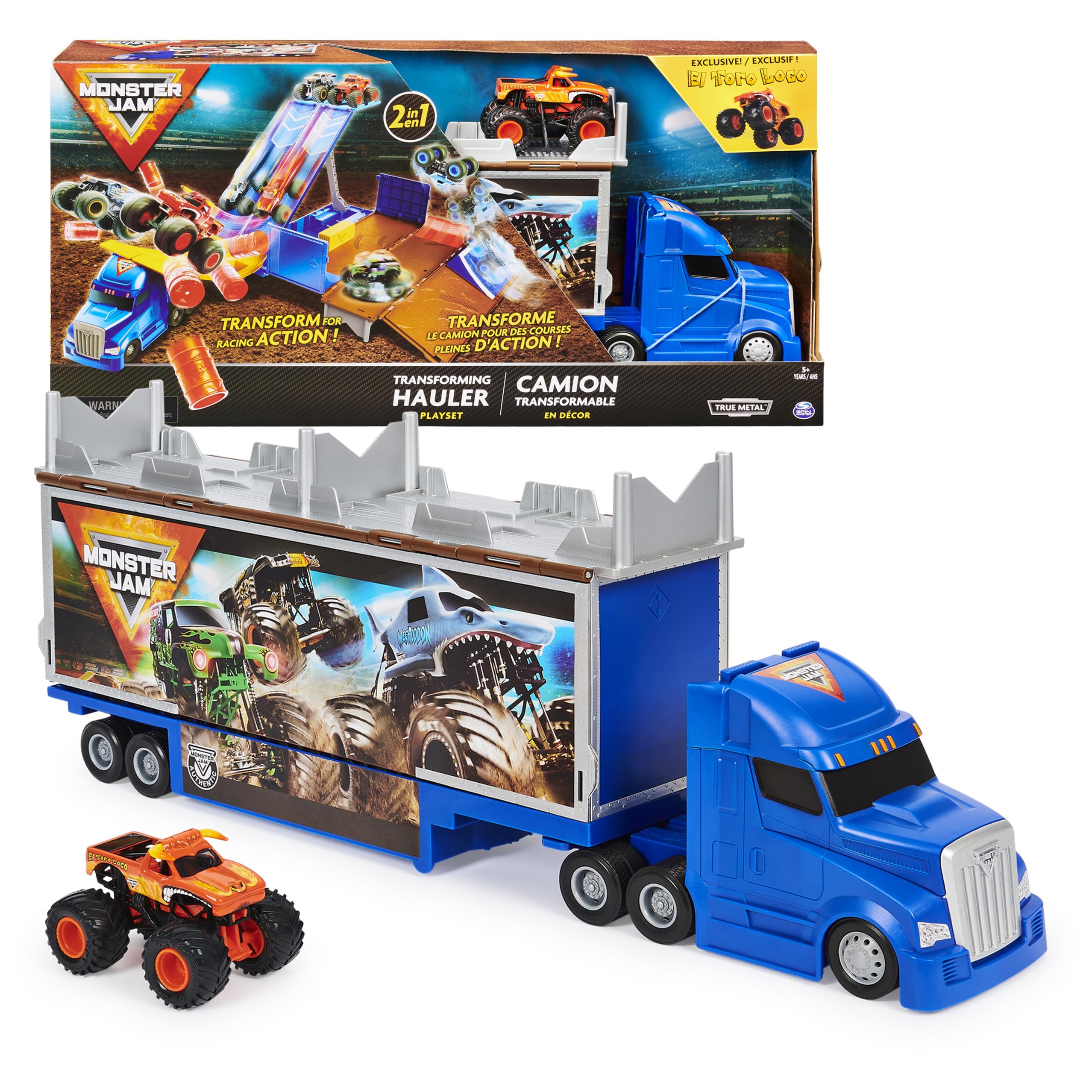 Foto 2 pulgar | Camión Monster Jam Transforming Hauler-Venta Internacional