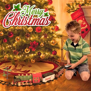 Foto 3 | Set De Tren Eléctrico Mini Tudou Christmas Con Mando A Distancia - Venta Internacional.