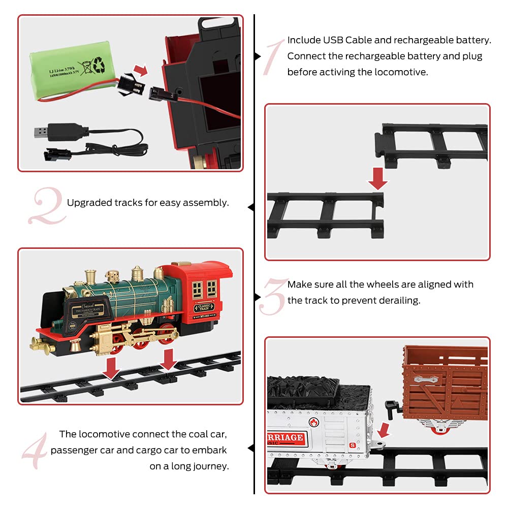 Foto 5 pulgar | Set De Tren Eléctrico Mini Tudou Christmas Con Mando A Distancia - Venta Internacional.