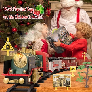 Foto 6 | Set De Tren Eléctrico Mini Tudou Christmas Con Mando A Distancia - Venta Internacional.