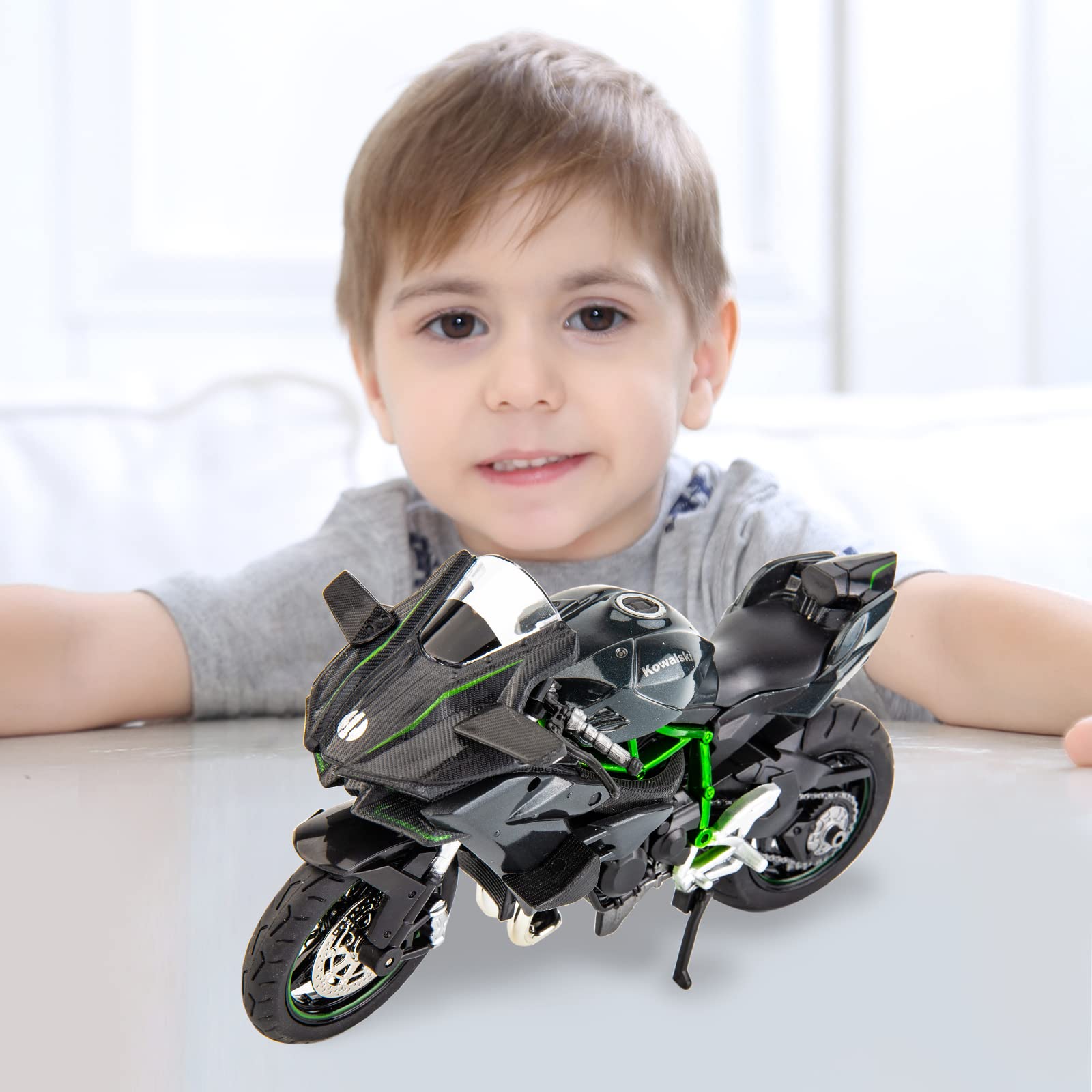 Foto 6 pulgar | Modelo de Motocicleta BDTCTK Kawasaki Ninja H2R Escala 1:12 - Venta Internacional