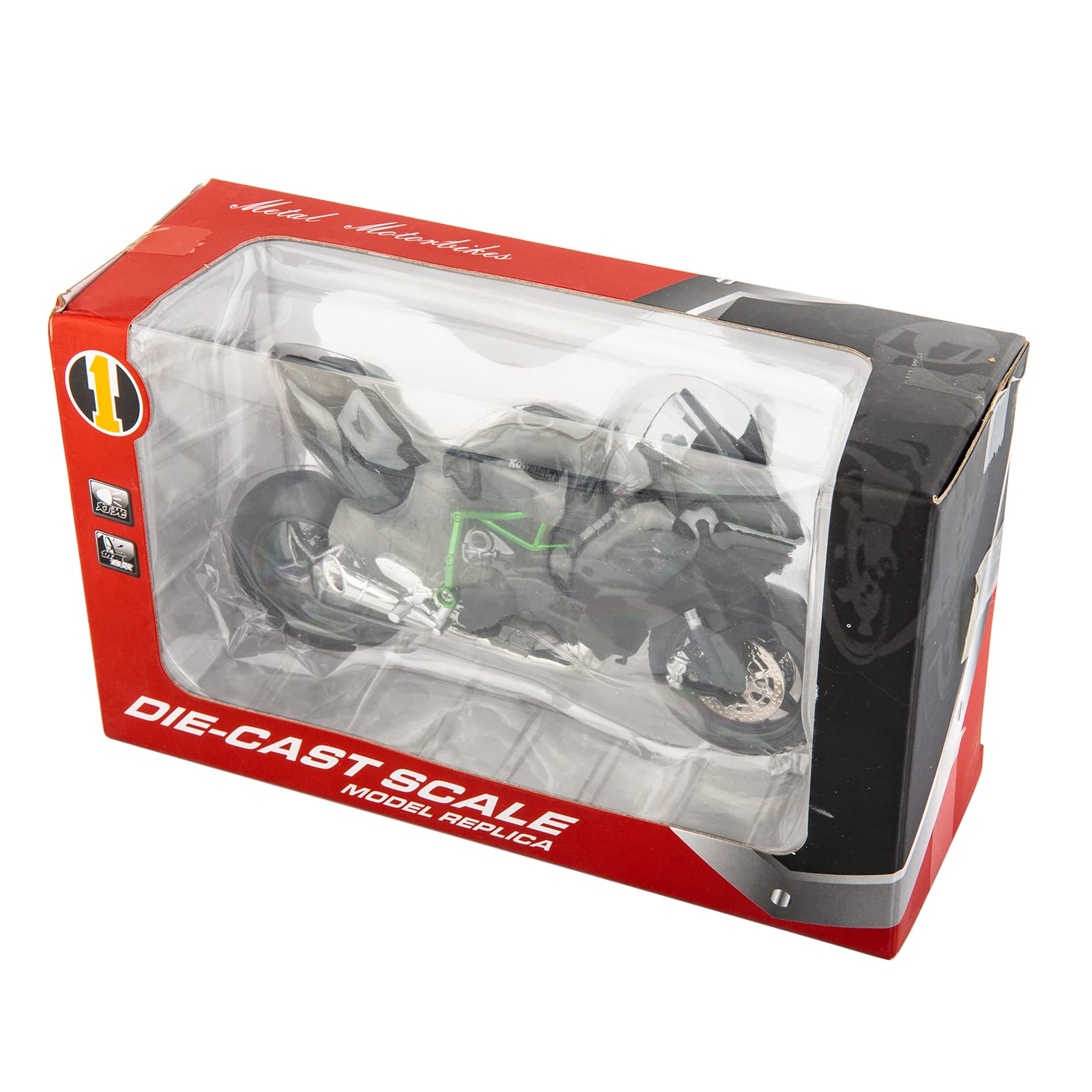 Foto 8 pulgar | Modelo de Motocicleta BDTCTK Kawasaki Ninja H2R Escala 1:12 - Venta Internacional