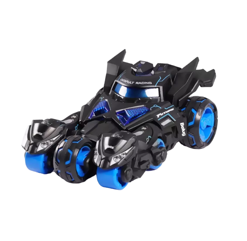 Juguete Coche Con Luz Música 3 En 1 Catapulta Carro Niño Negro/azul Belug