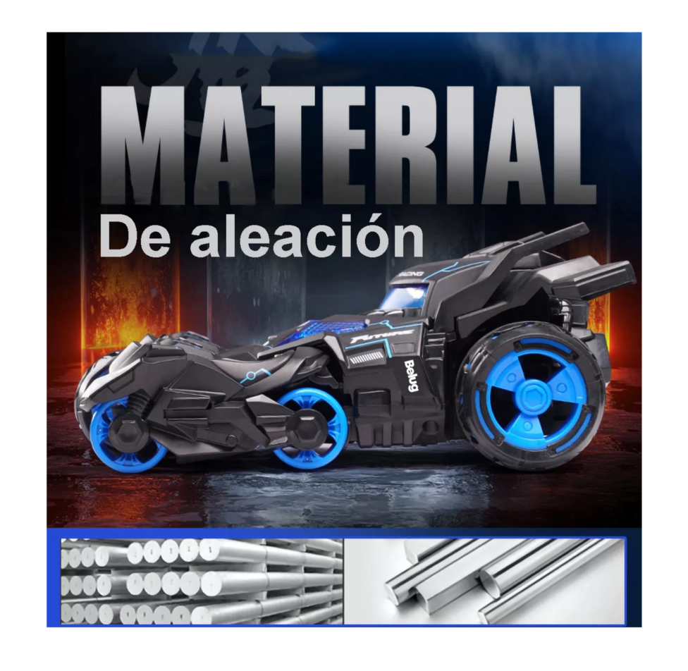 Foto 4 | Juguete Coche Con Luz Música 3 En 1 Catapulta Carro Niño Negro/azul Belug