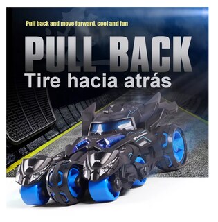 Foto 4 | Juguete Coche Con Luz Música 3 En 1 Catapulta Carro Niño Negro/azul