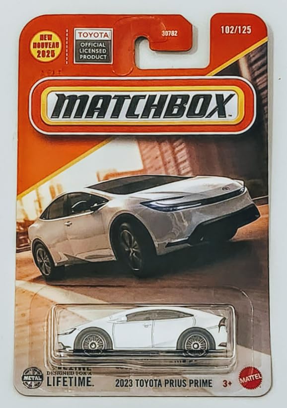 Foto 2 pulgar | Coche Fundido A Presión Matchbox 2023 Toyota Prius Prime A Escala 1:64 - Venta Internacional.