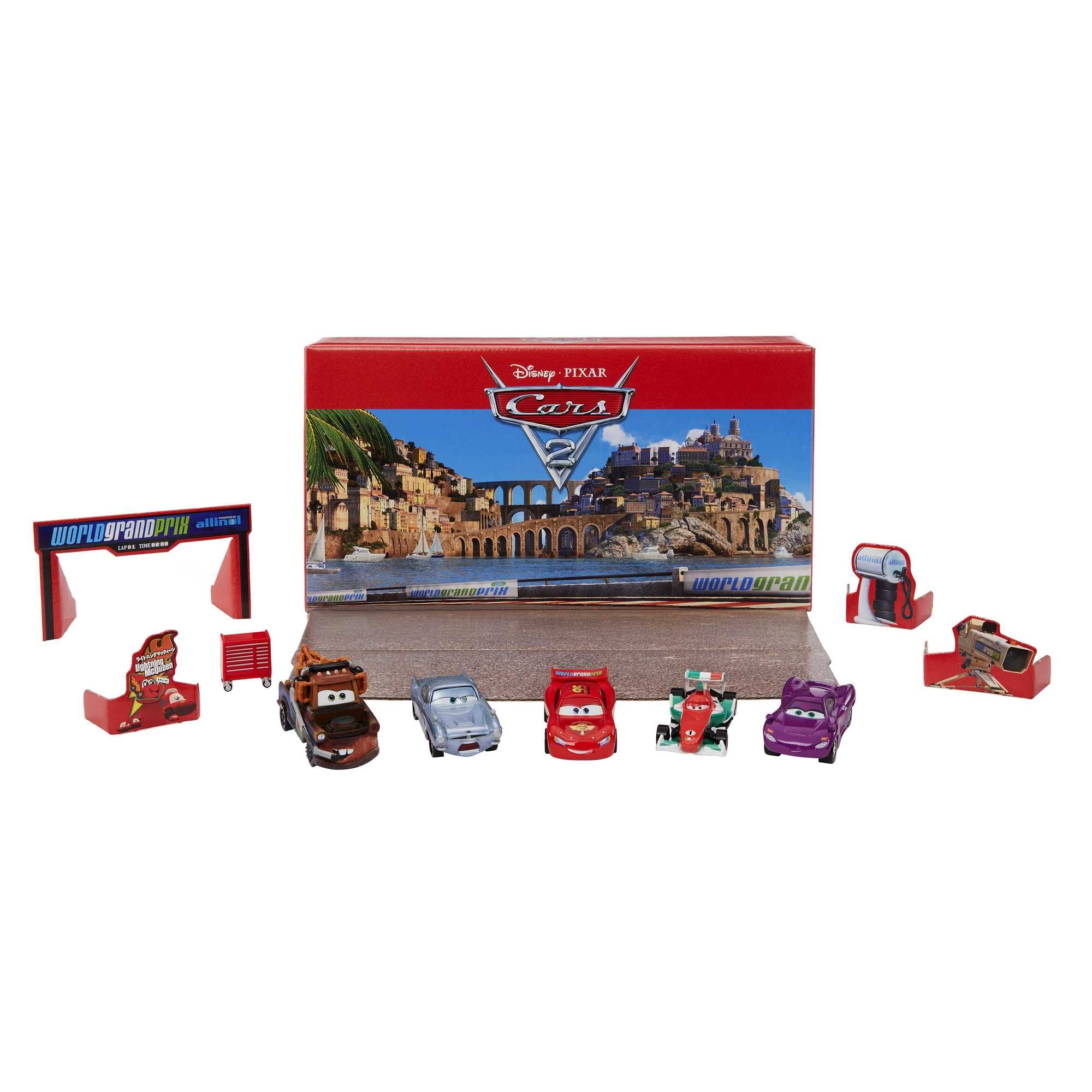 Foto 2 pulgar | Set De Vehículos De Juguete Mattel Disney Pixar Cars 5 Cars Con Carro De Herramientas - Venta Internacional.