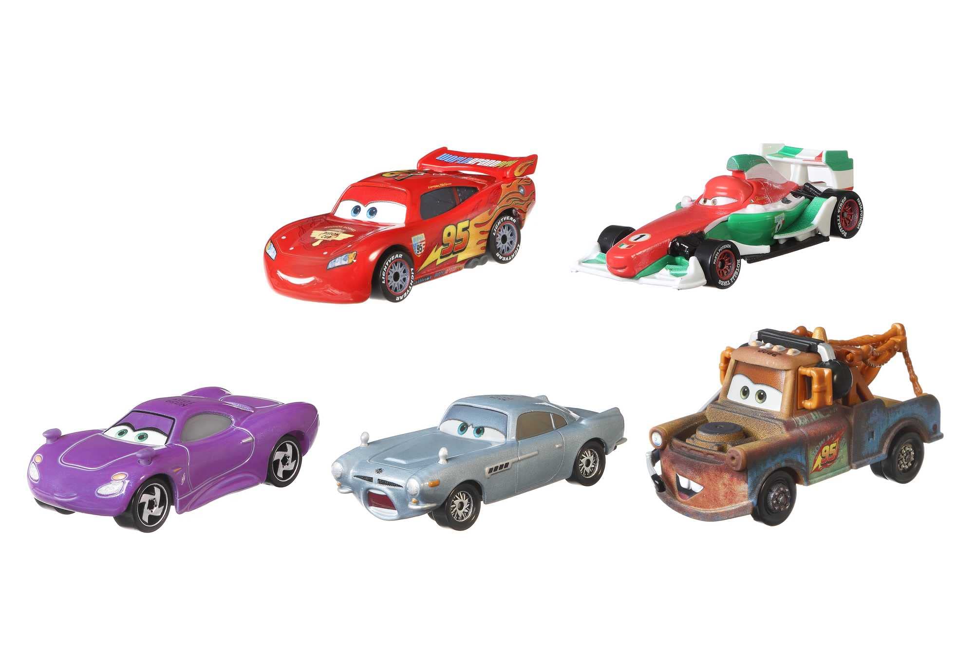Foto 5 pulgar | Set De Vehículos De Juguete Mattel Disney Pixar Cars 5 Cars Con Carro De Herramientas - Venta Internacional.