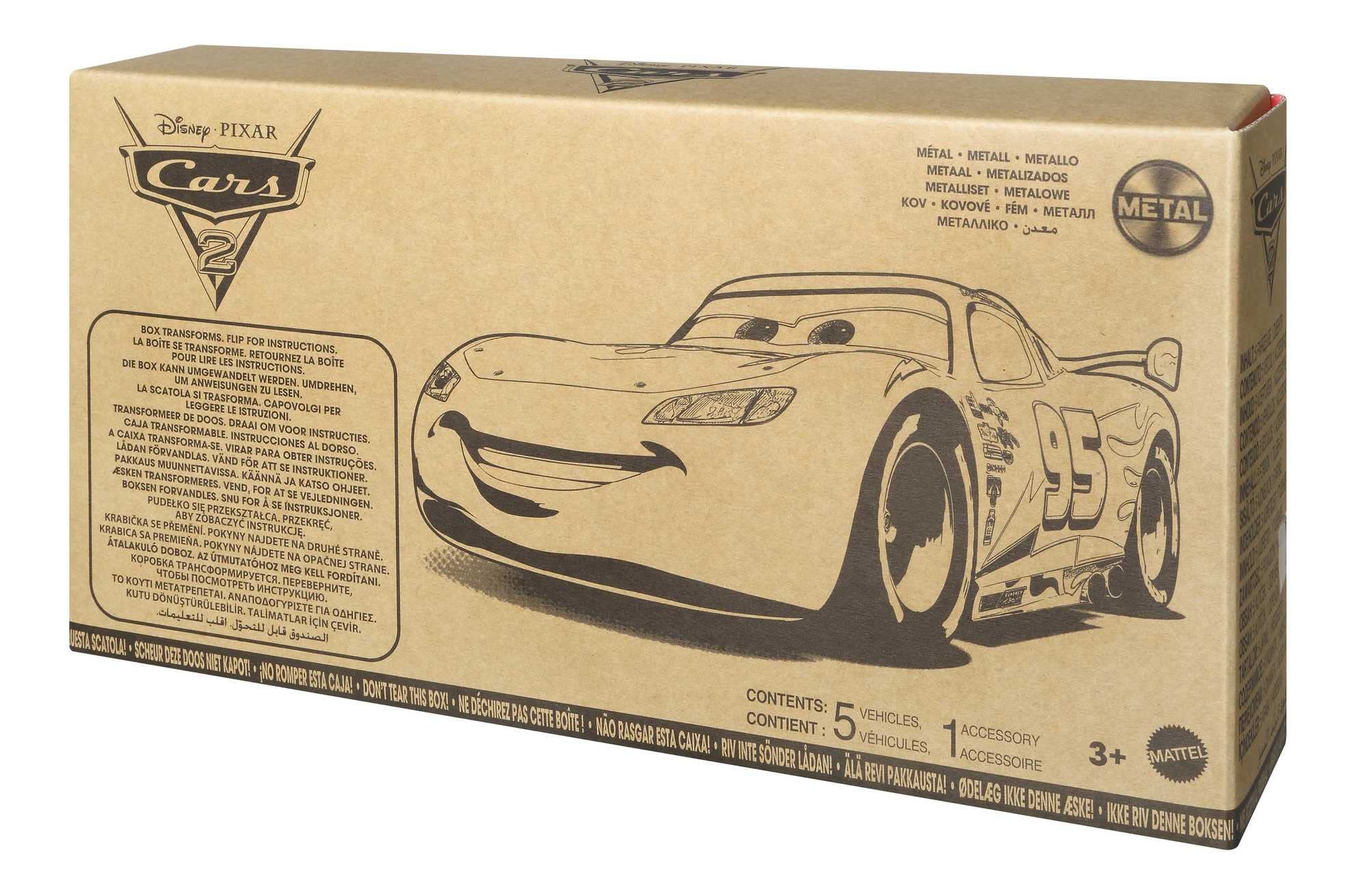 Foto 7 pulgar | Set De Vehículos De Juguete Mattel Disney Pixar Cars 5 Cars Con Carro De Herramientas - Venta Internacional.