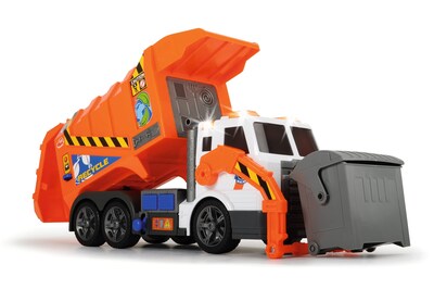 Foto 2 | Camión de Basura de Juguete Dickie Toys Action Series con Luces y Sonido - Venta Internacional