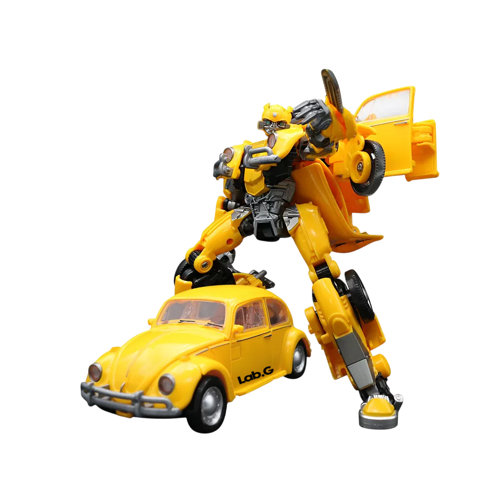 Foto 2 pulgar | Juguete Para Niños Con Coche Robot Transformador De Aleación Amarillo