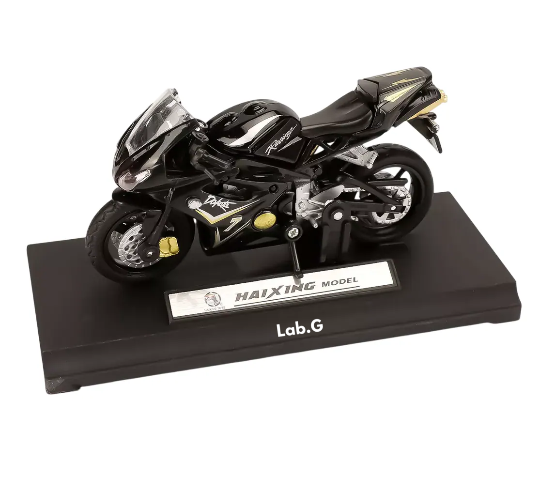 Foto 2 pulgar | Motocicleta de Juguete Lab.G Escala 1:18 Ducati1098s Negro
