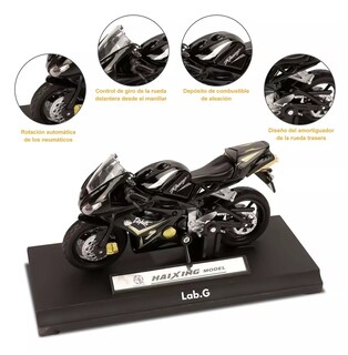 Foto 2 | Motocicleta de Juguete Lab.G Escala 1:18 Ducati1098s Negro