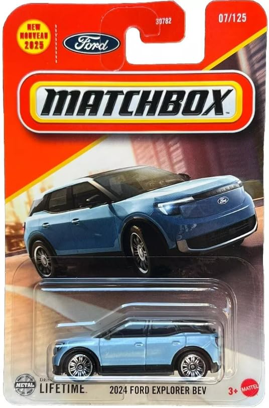Foto 2 pulgar | Coche de Juguete Ford Explorer Bev 2024 Escala 1:64 Azul - Venta Internacional
