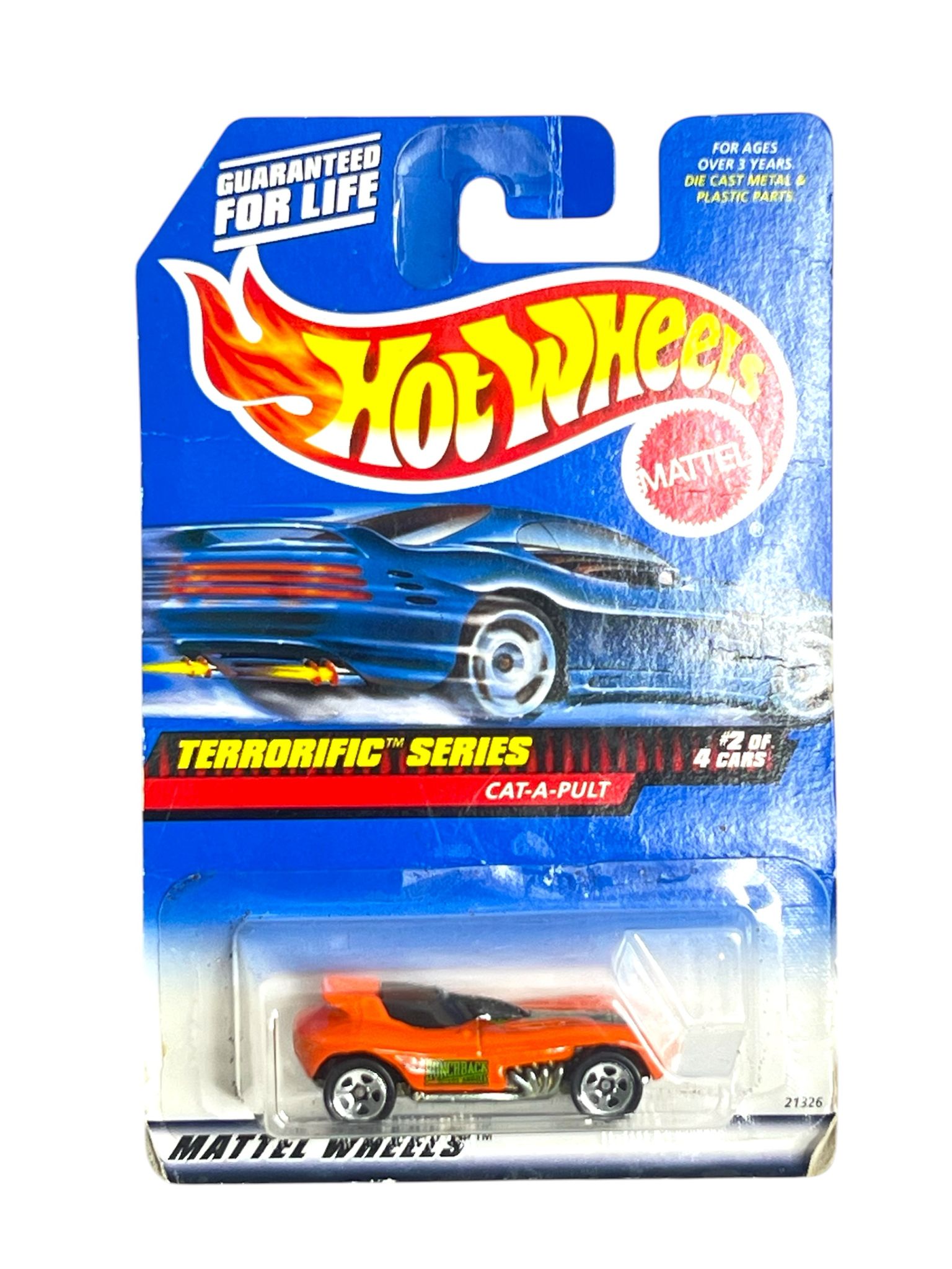 Foto 2 pulgar | Auto Fundido A Presión Hot Wheels Terrorific Series 1999 Cat-a-pult - Venta Internacional.