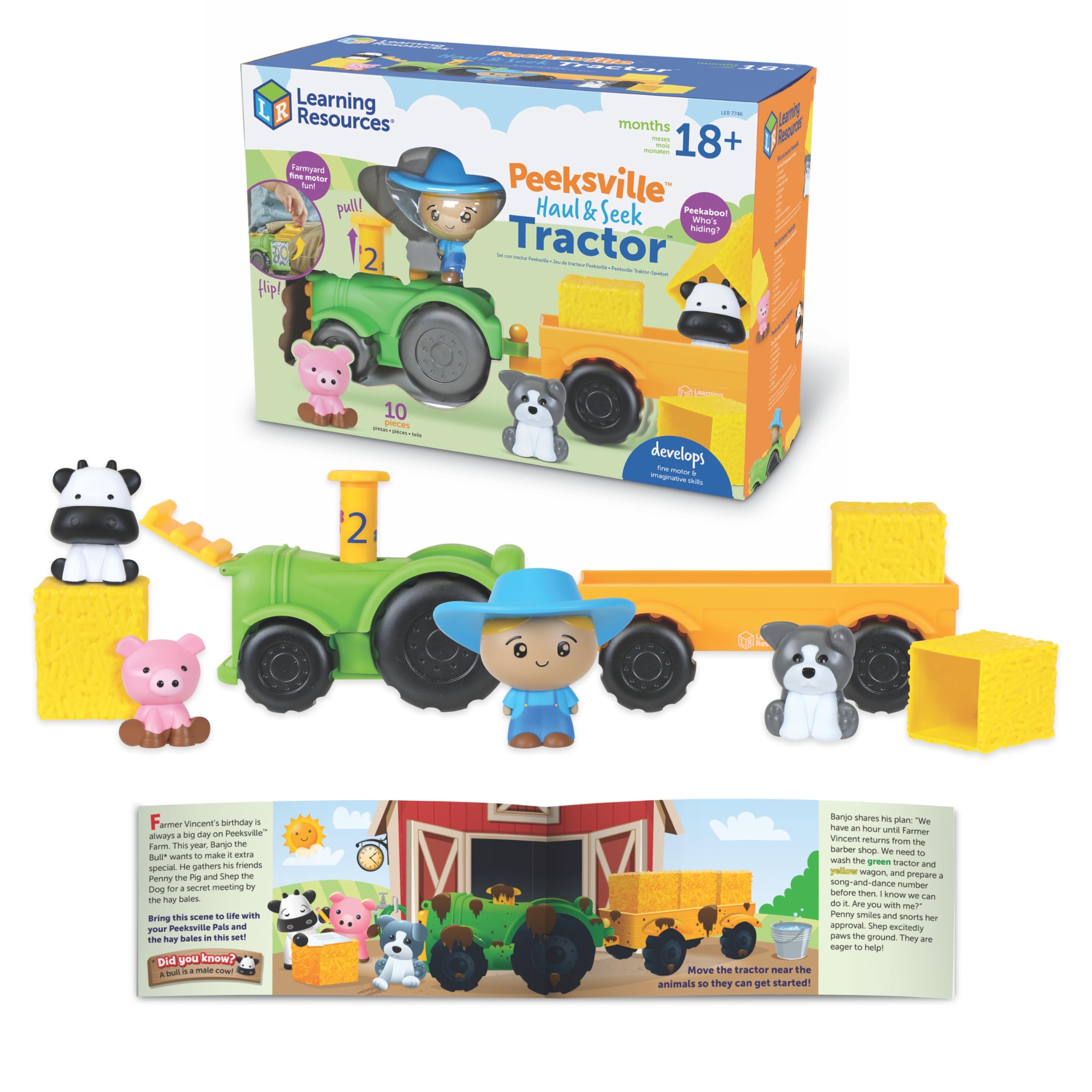 Foto 2 pulgar | Tractor Learning Resources de Juguete-Venta Internacional