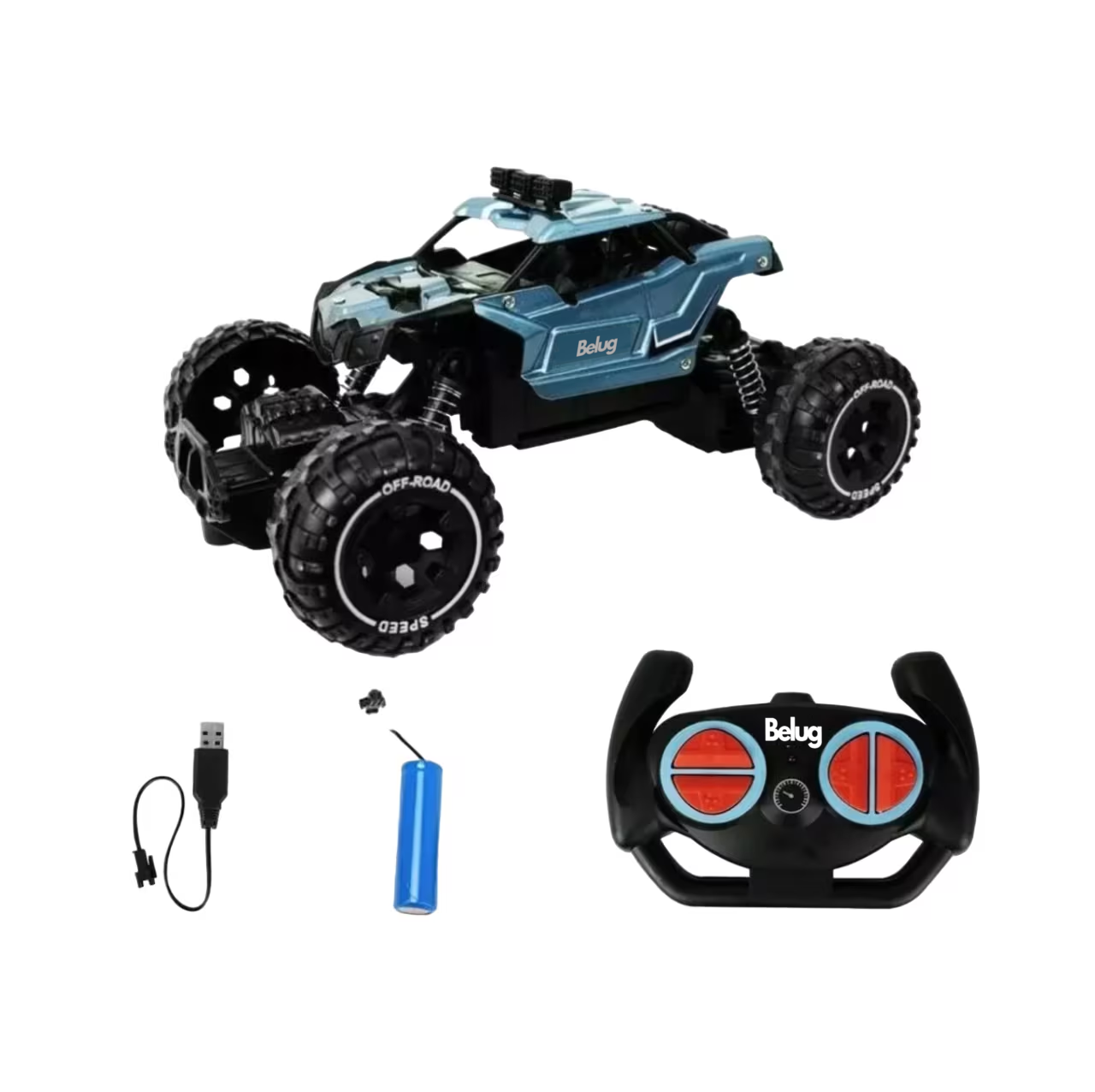 Foto 1 | Carro Control Remoto Recargable Todoterreno Belug Azul