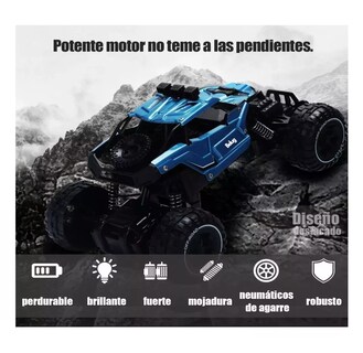 Foto 3 | Carro Control Remoto Recargable Todoterreno Belug Azul