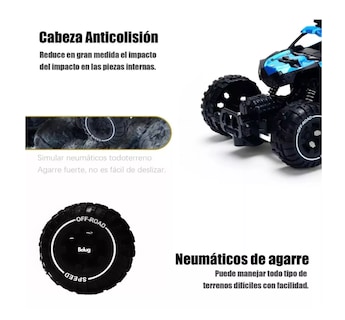 Foto 4 | Carro Control Remoto Recargable Todoterreno Belug Azul