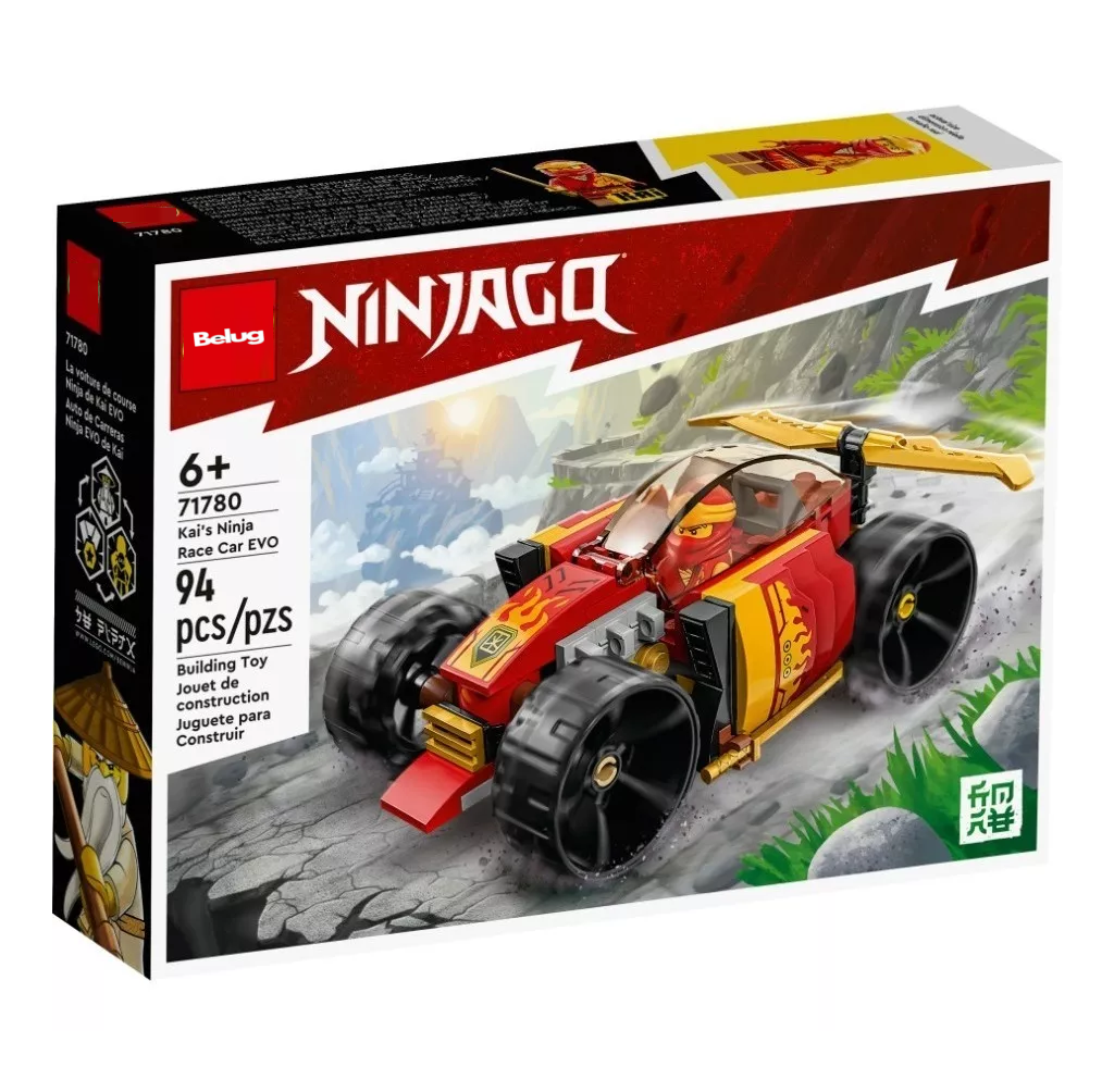 Foto 3 pulgar | Kit Coche De Carreras Ninja Evo De Kai 3+, Belug  Rojo