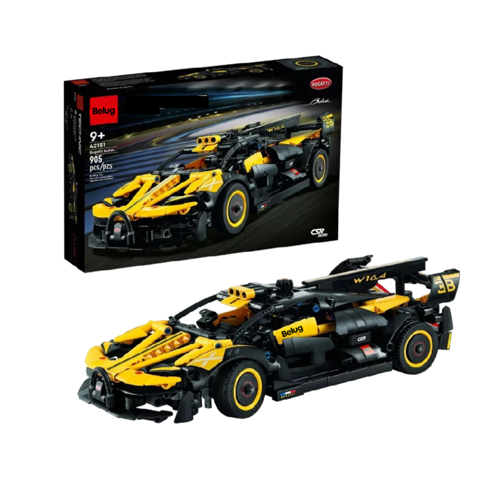 Kit De Construcción Belug, Technic Bugatti Bolide 905 Pzs Colores