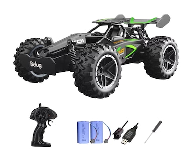 Foto 1 | Carro De Control Remoto De Alta Velocidad Impermeable 1/18, Belug Negro/verde