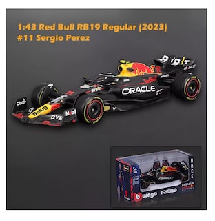 Foto 3 | Coche Sergio Pérez Fórmula 1 1:43 Burago Redbull F1 Rb19 #11, Belug Negro