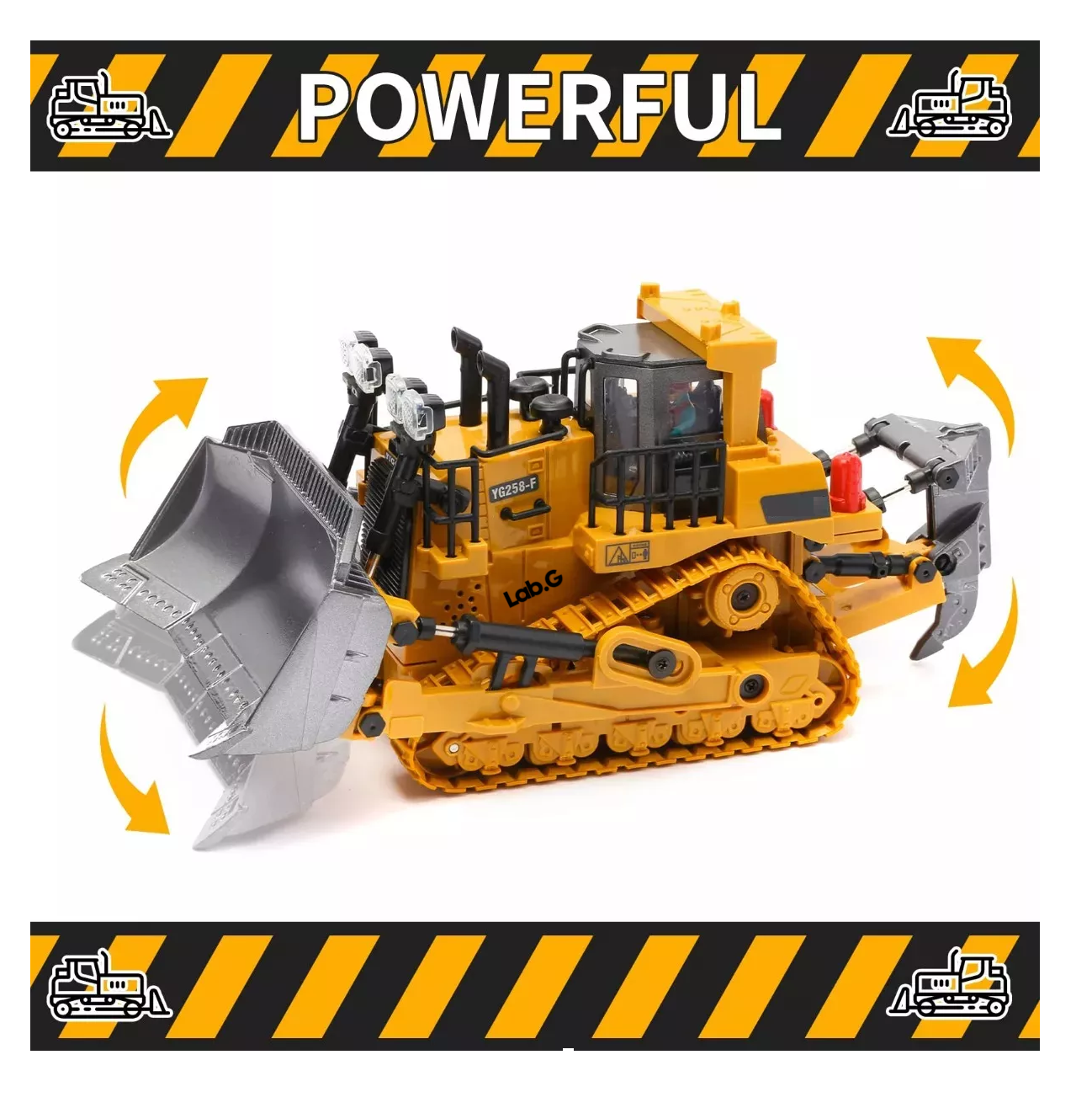 Foto 4 pulgar | Bulldozer de Juguete con Control Remoto  9 Canales 2.4ghz
