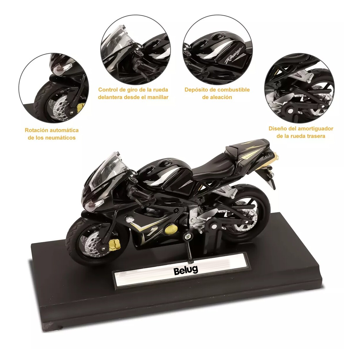 Foto 3 pulgar | Motocicleta Ducati1098s a Escala 1:18 Aleación Zinc