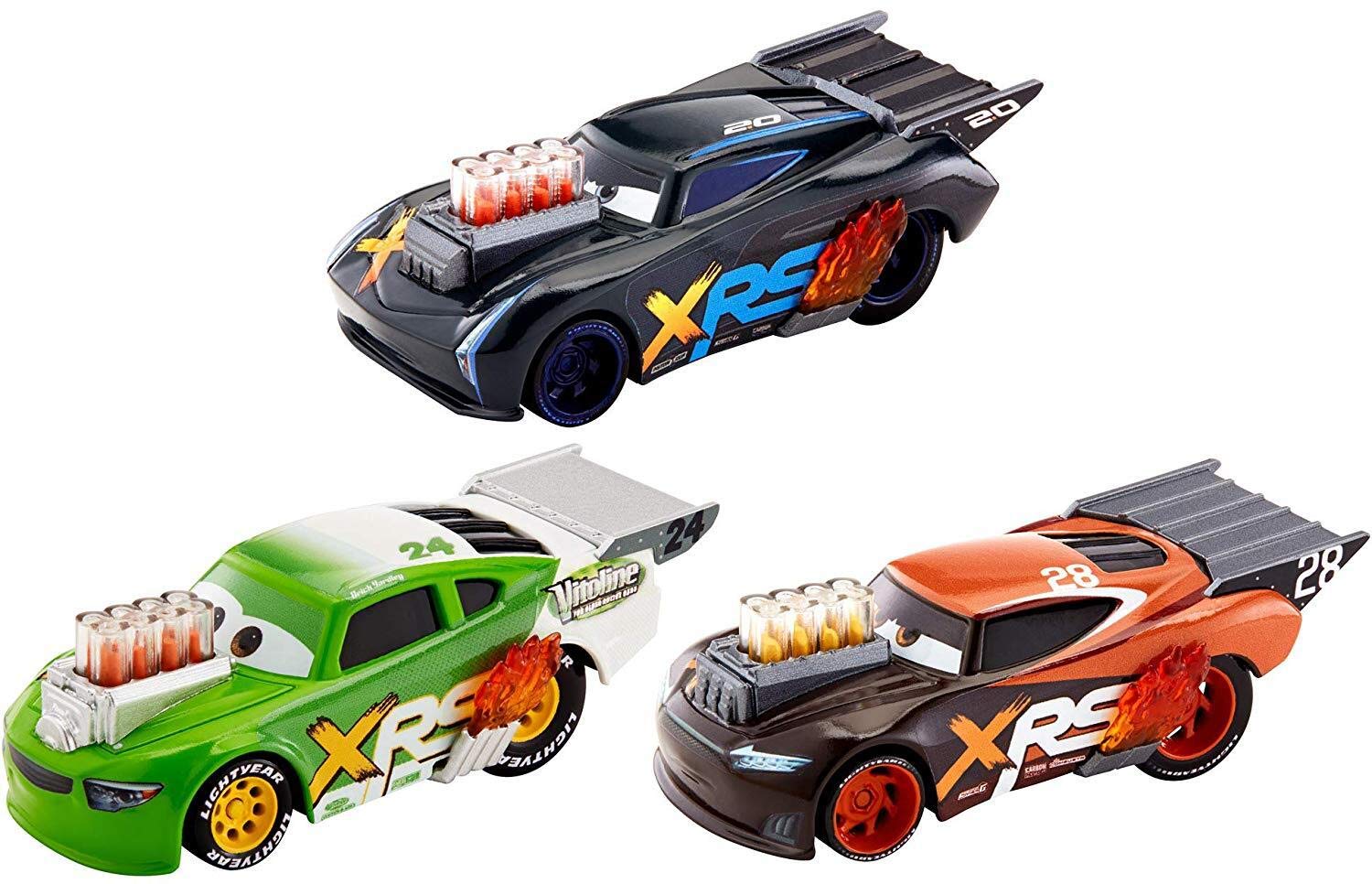 Toy Disney Pixar Cars Xrs Drag Racing, Paquete De 3 - Venta Internacional.