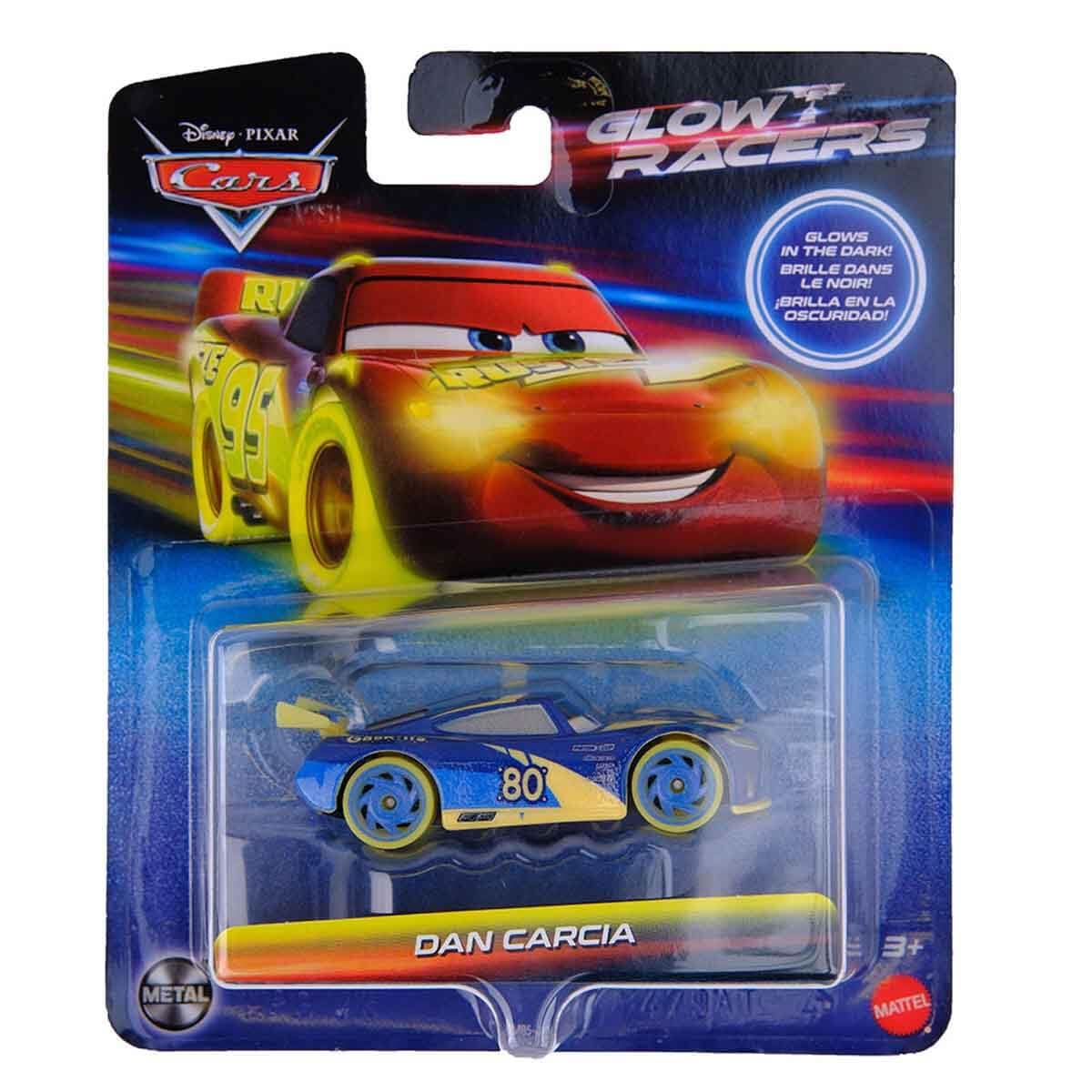 Foto 3 pulgar | Vehículo Fundido A Presión Disney Cars Glow Racers Dan Carcia 1:55 - Venta Internacional.