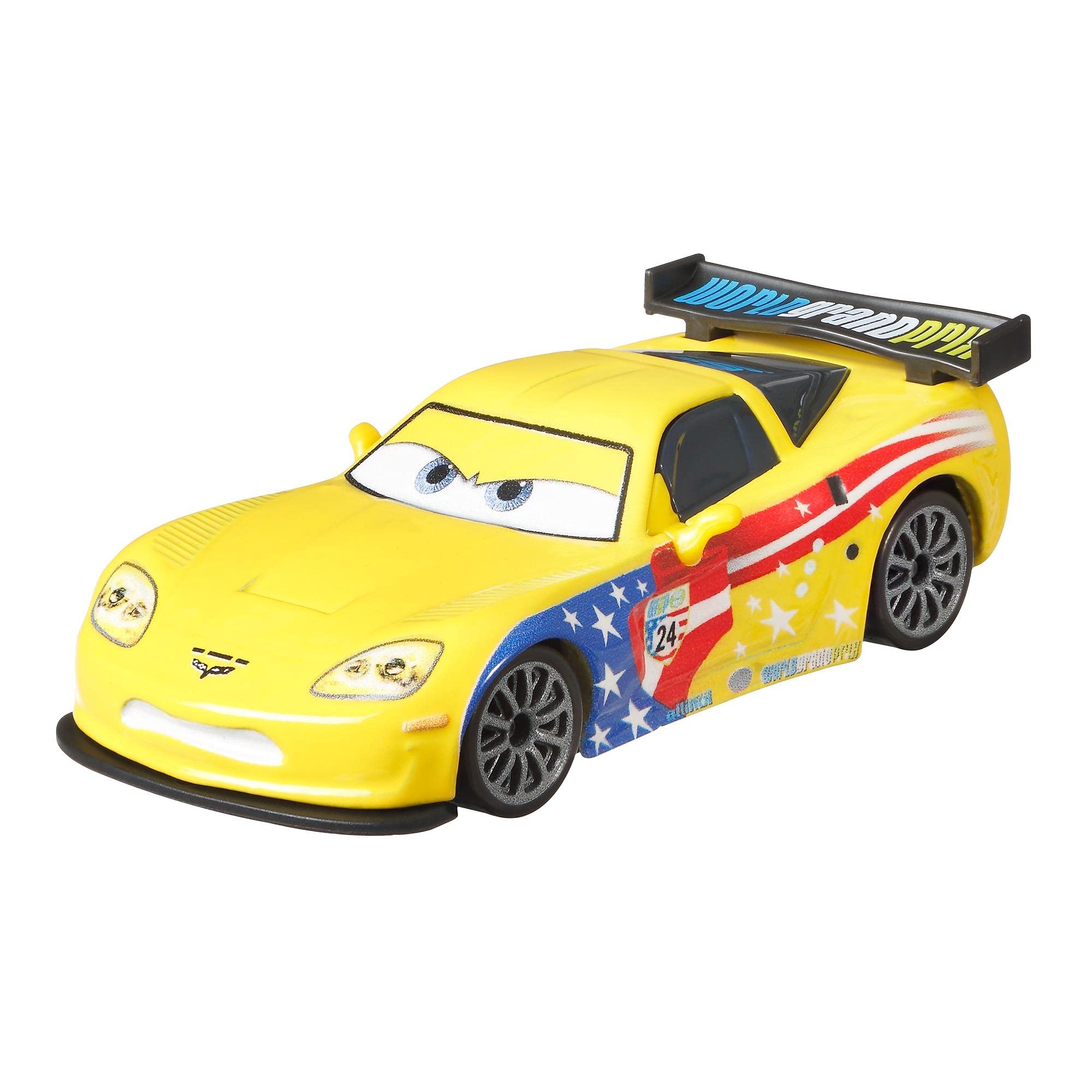 Coche De Juguete Disney Cars Fundido A Presión Jeff Gorvette A Escala 1:55 Para Niños De 3 Años O Más - Venta In