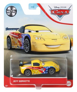 Foto 4 | Coche De Juguete Disney Cars Fundido A Presión Jeff Gorvette A Escala 1:55 Para Niños De 3 Años O Más - Venta In