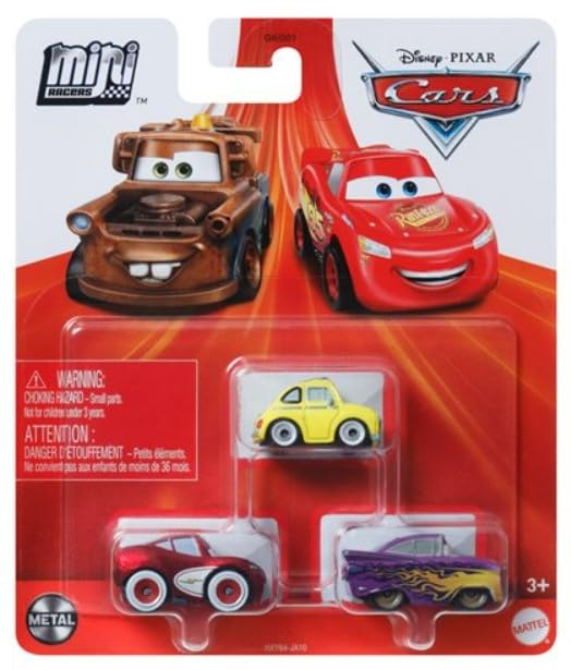 Pack De 3 Minicarreras De Toy Disney Cars (mcqueen, Luigi, Ramone) - Venta Internacional.
