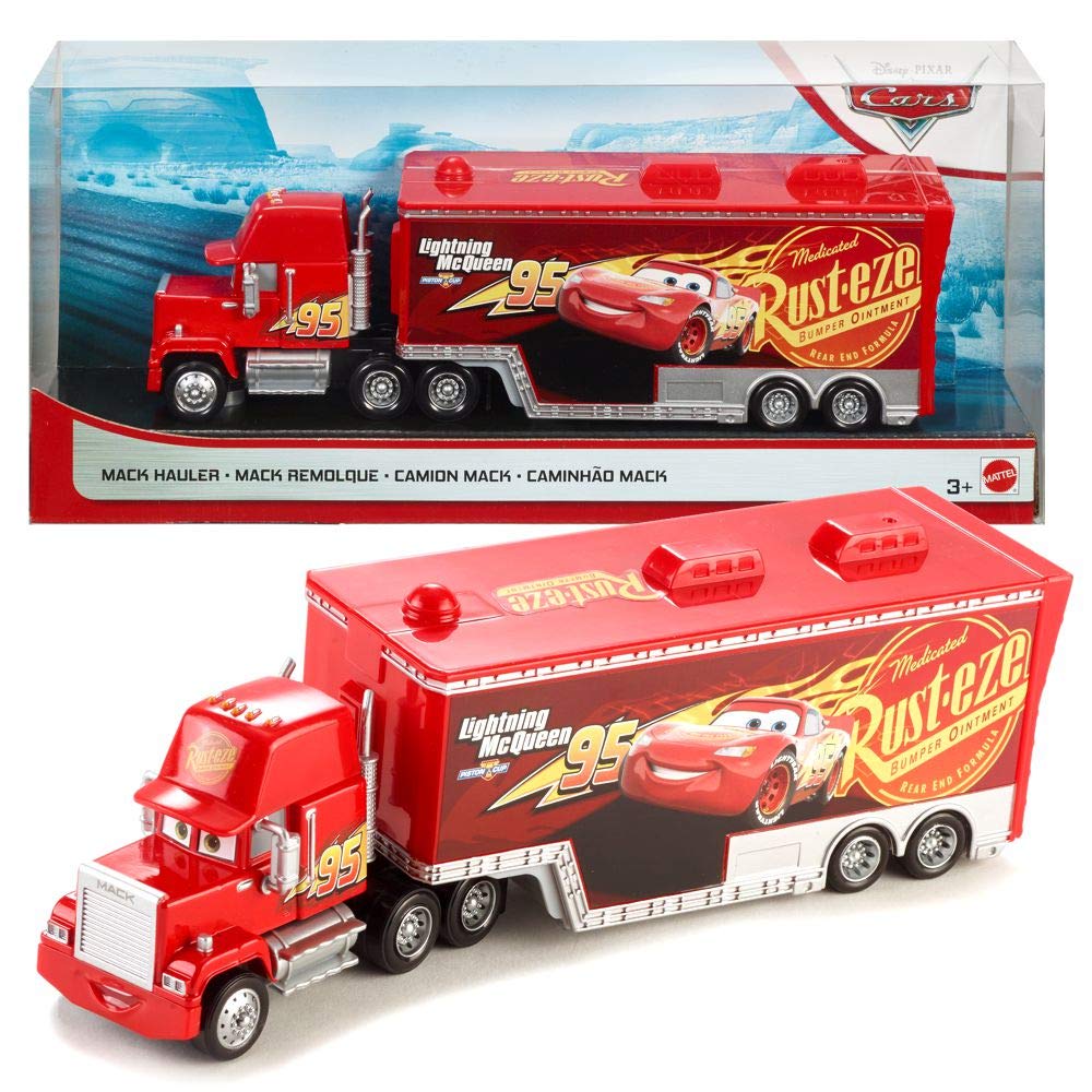 Vehículo Fundido A Presión Toy Disney Pixar Cars Mack Hauler 1:55 - Venta Internacional.
